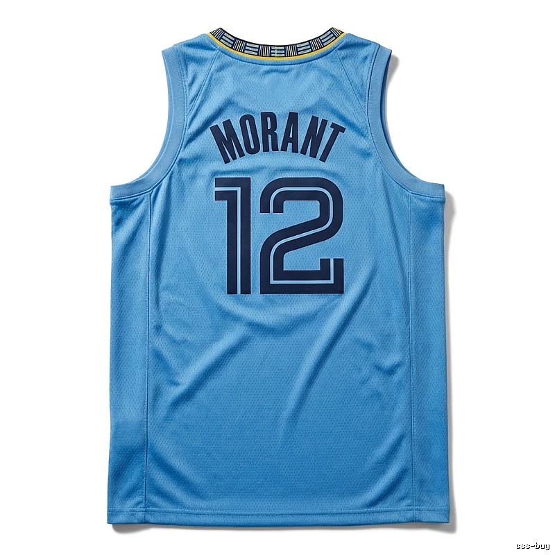 Ja Morant series basketball-style blue jersey