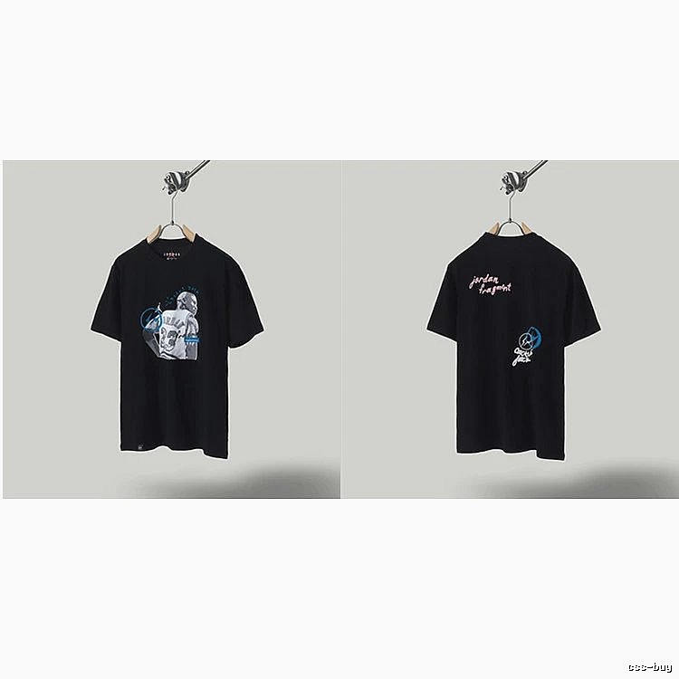 Jordan x TS Co-branded Street Style Black T-shirt