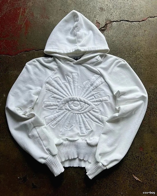 Kapital Casual Eye graphic hoodie Black Raised Eye for Streetwear Looks