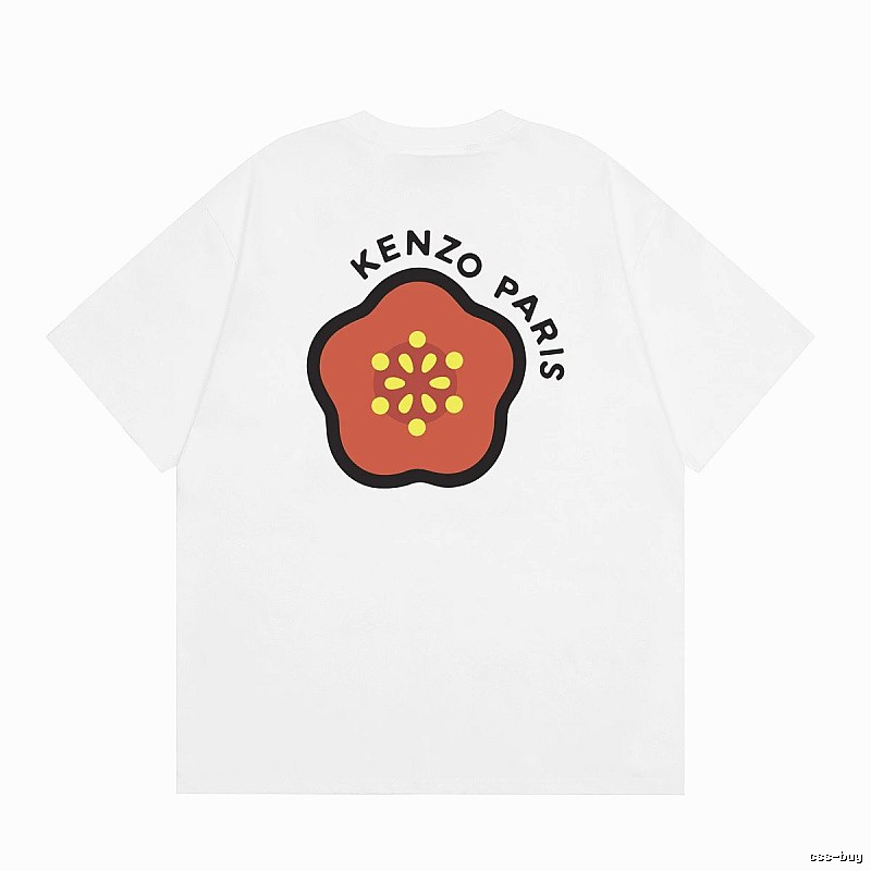 KENZO Crabapple Casual Style White T-Shirt