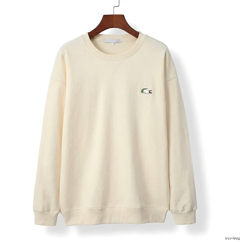 Lacoste simple off-white sweatshirt