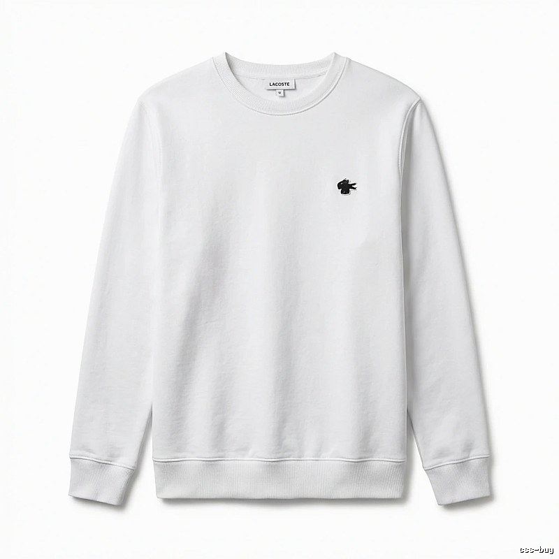 Lacoste simple style white sweatshirt