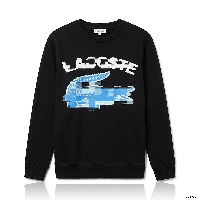 Lacoste trendy and cool style black sweatshirt
