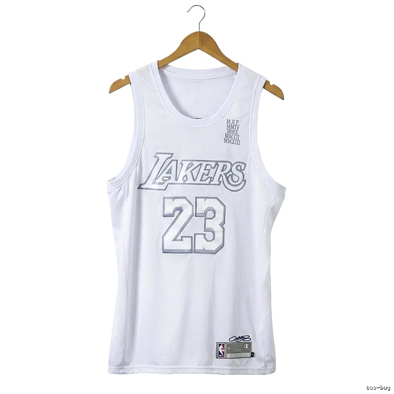 Lakers LBJ retro white vest