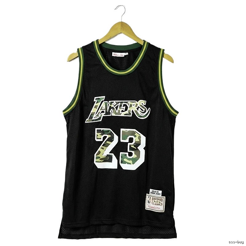 LBJ Lakers camouflage-style jersey