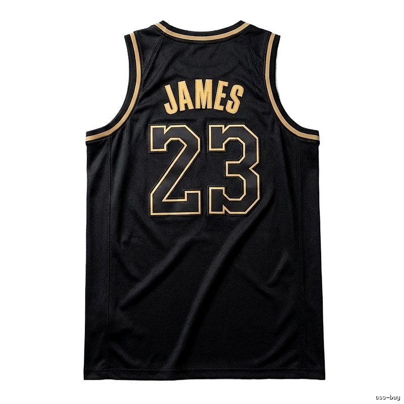 LBJ No.23 black basketball jersey