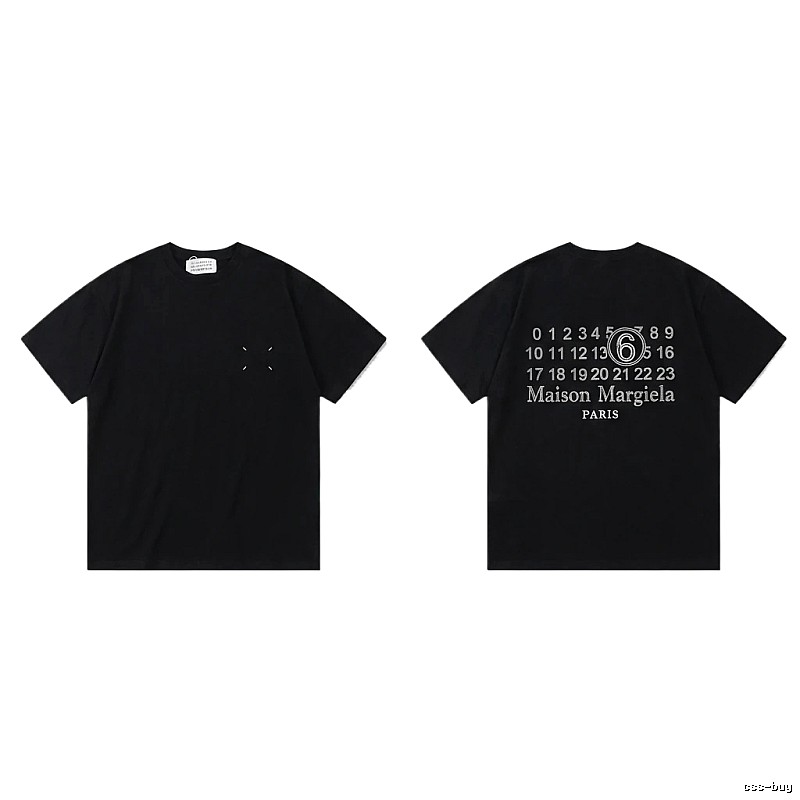 Maison Margiela black T-shirt with digital printing