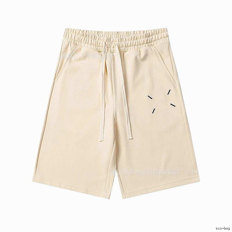 Maison Margiela minimalist style beige shorts