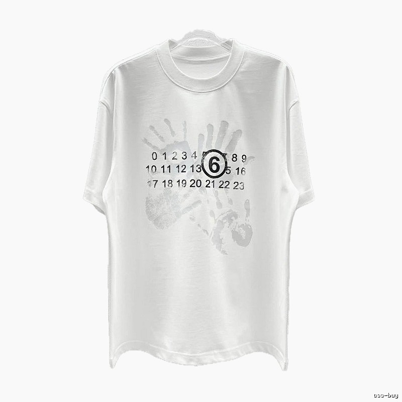 Maison Margiela MM6 Street Style White T-Shirt