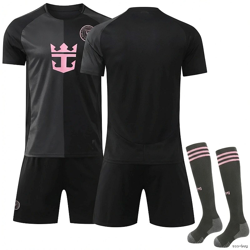 Miami International Black Trendy and Cool Jersey Set