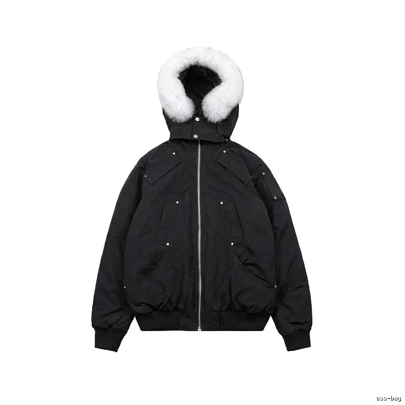 Michael Kors black utility-style down jacket