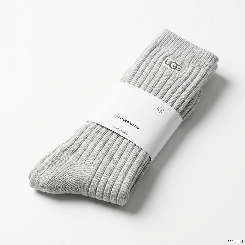 Miu Miu minimalist style light gray women's socks
