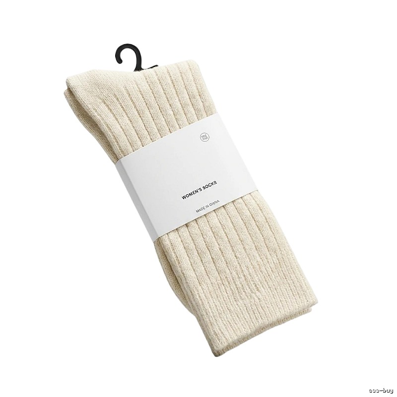 Miu Miu minimalist style off-white socks