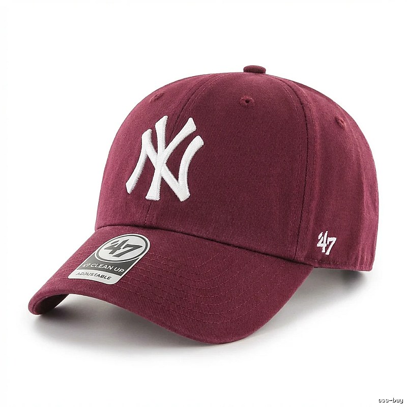 MLB 47 Series Simple Style Burgundy Hat