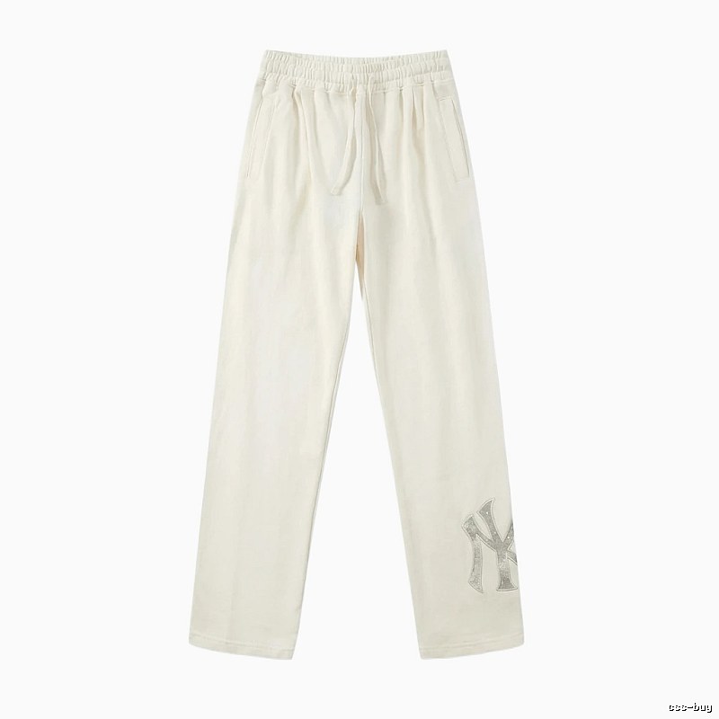 MLB casual style white long trousers