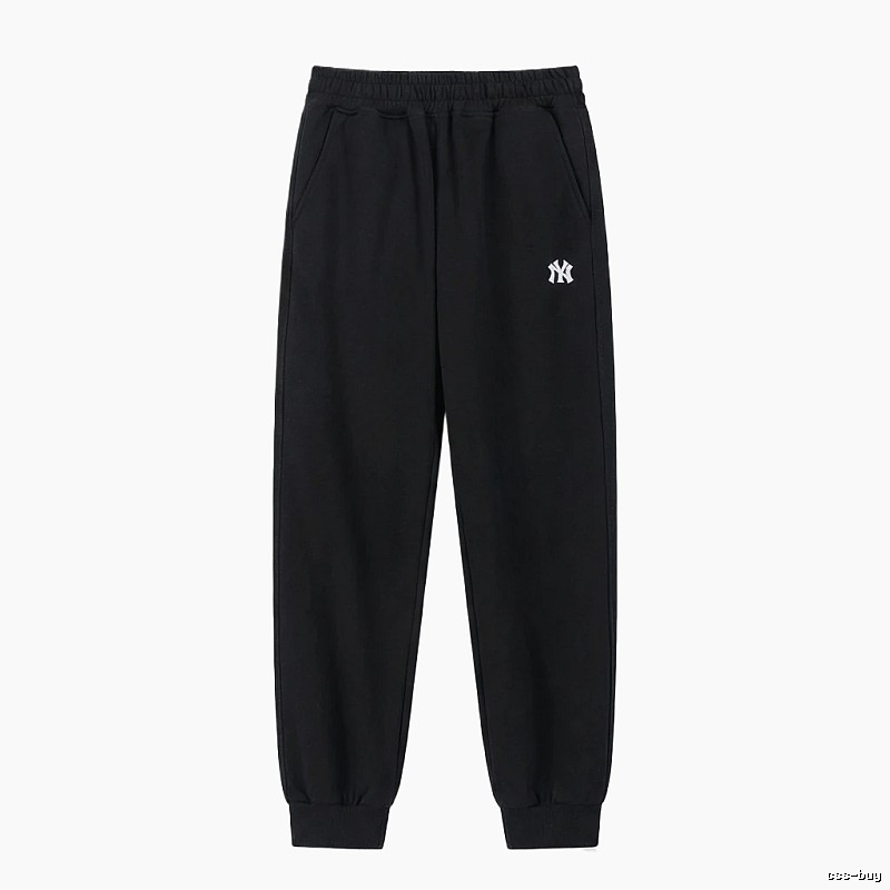 MLB large logo casual style black pants