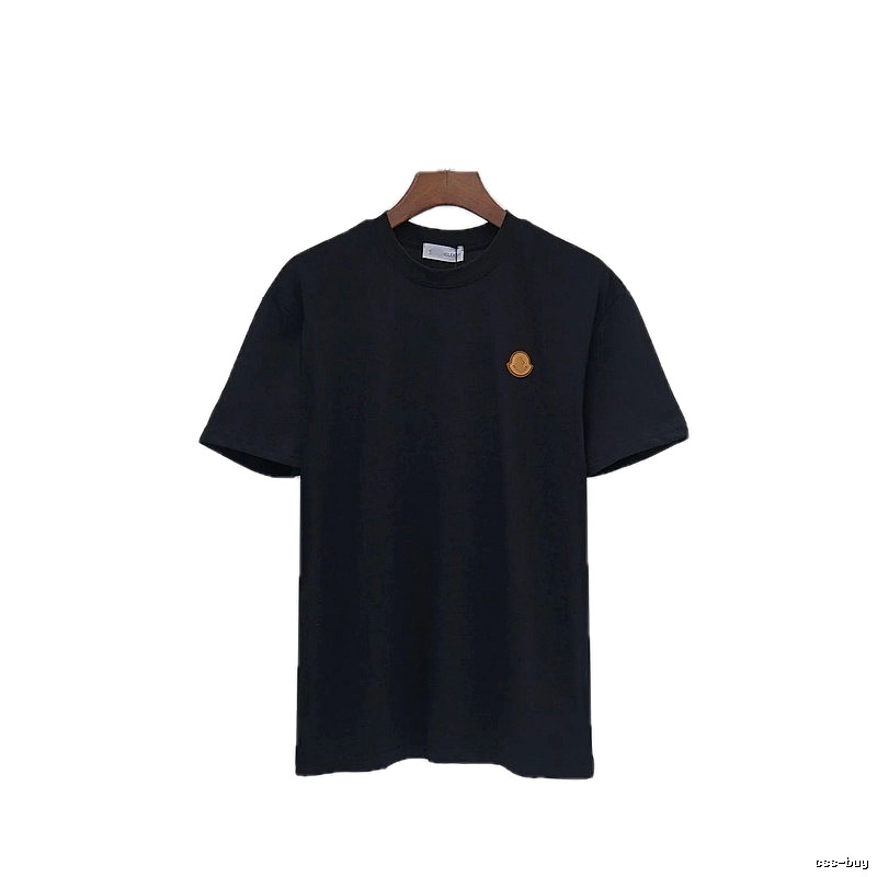 Moncler Classic Minimalist Style Black Short-sleeved T-shirt