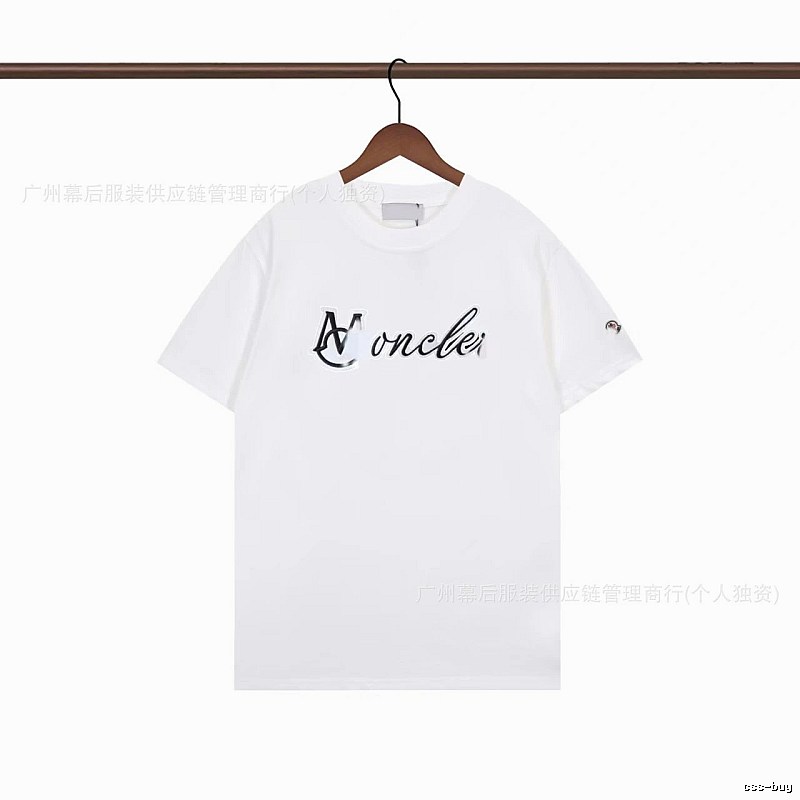 Moncler Letter Print Casual White T-Shirt