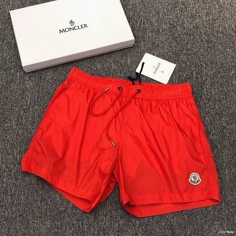 Moncler Patterned Nylon shorts Black Drawstring Moncler with Polished Detail