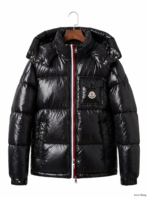 Moncler Shiny and Stylish Black Down Jacket