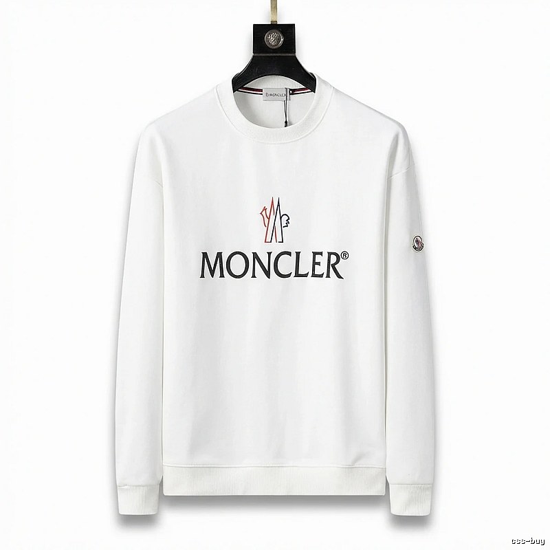 Moncler simple white sweatshirt