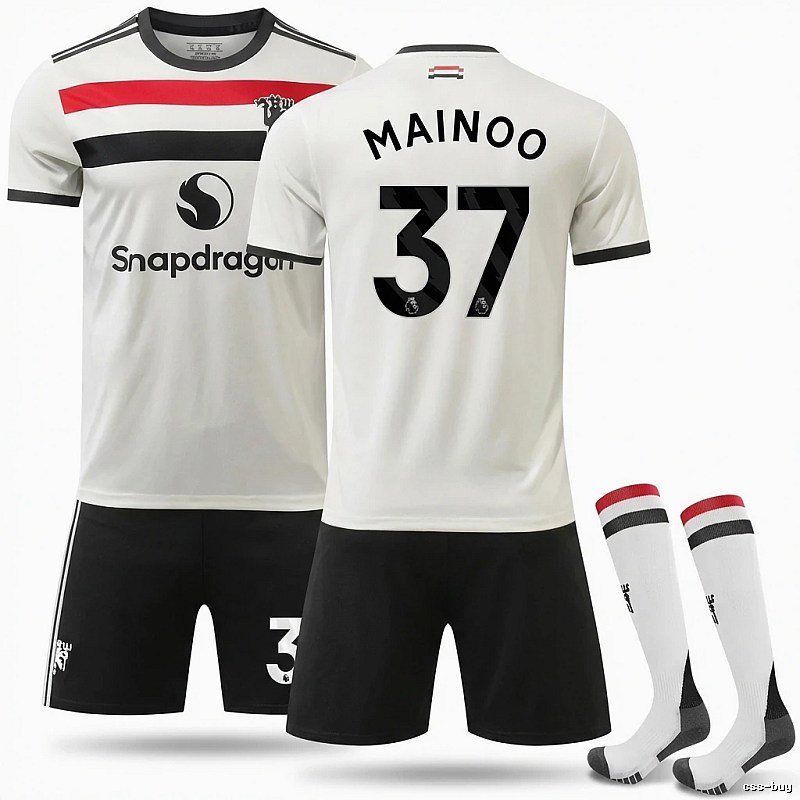 MUFC No. 37 simple black and white jersey
