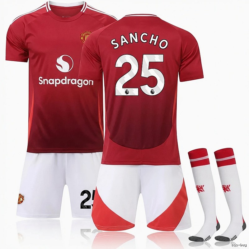 MUFC Sancho series red football jerseys