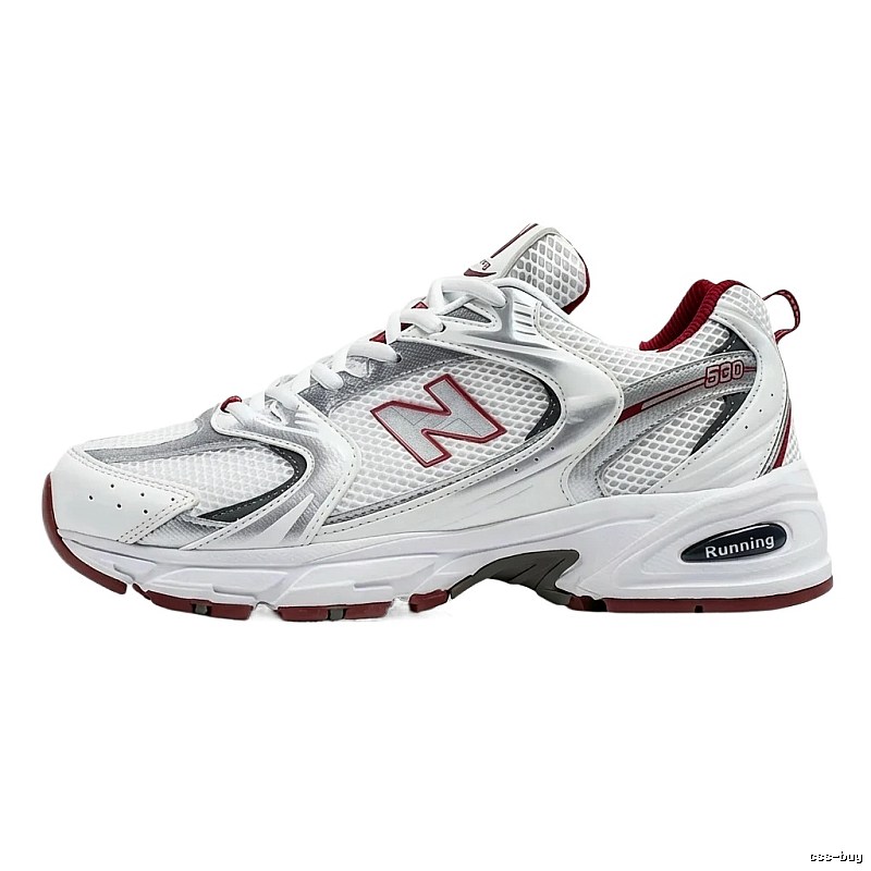 New Balance 530 retro-style red and white sports shoes
