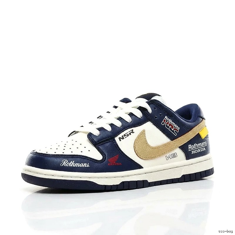 Nike co-branded retro blue and white shoes