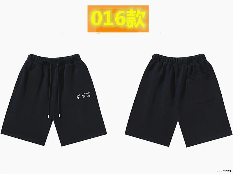 Off-White 016 Style Black Trendy and Cool Shorts