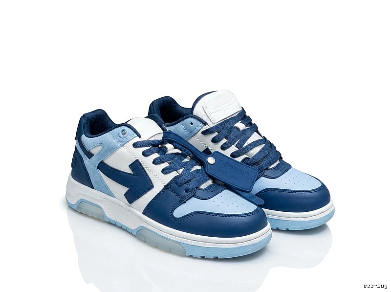 Off-White blue and white color-blocking casual shoes