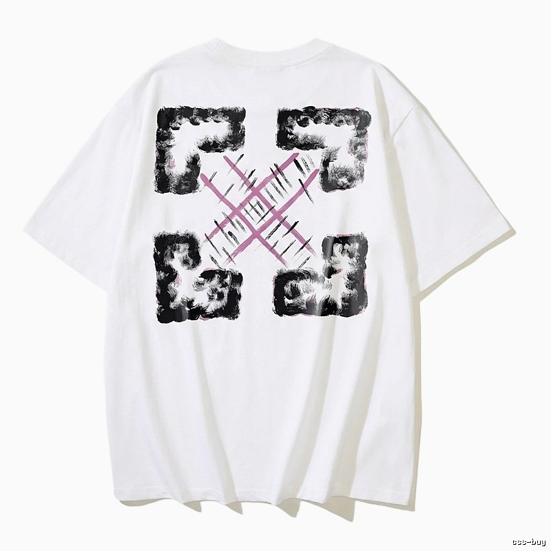 Off-White Graffiti Style White T-shirt