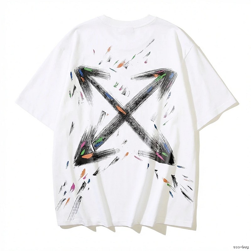 Off-White Graffiti Style White T-shirt