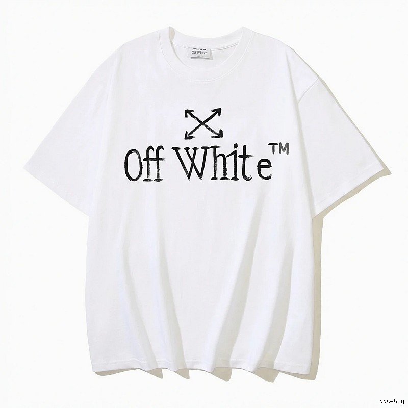 Off-White simple style white T-shirt