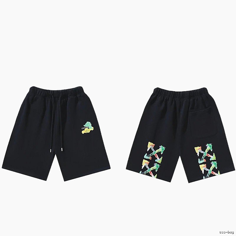 Off-White Style 007 Graffiti Shorts