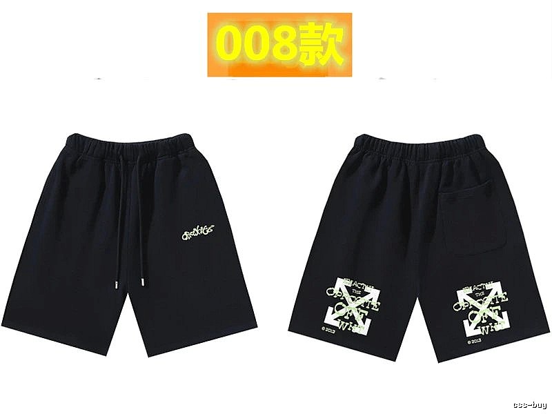 Off-White Style 008 Trendy Black Shorts