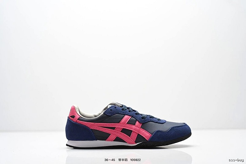 Onitsuka Tiger retro-style blue and pink sports shoes