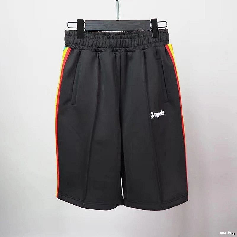 Palm Angels Relaxed Track shorts Black Side Stripe with Designer-Inspired Detail