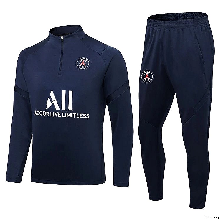 Paris Saint-Germain 2021-22 Royal Blue Training Tracksuit Set Gift Ready
