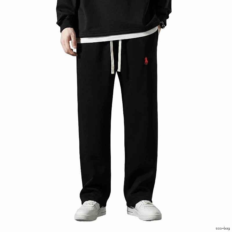 Ralph Lauren fleece-lined thickened black pants