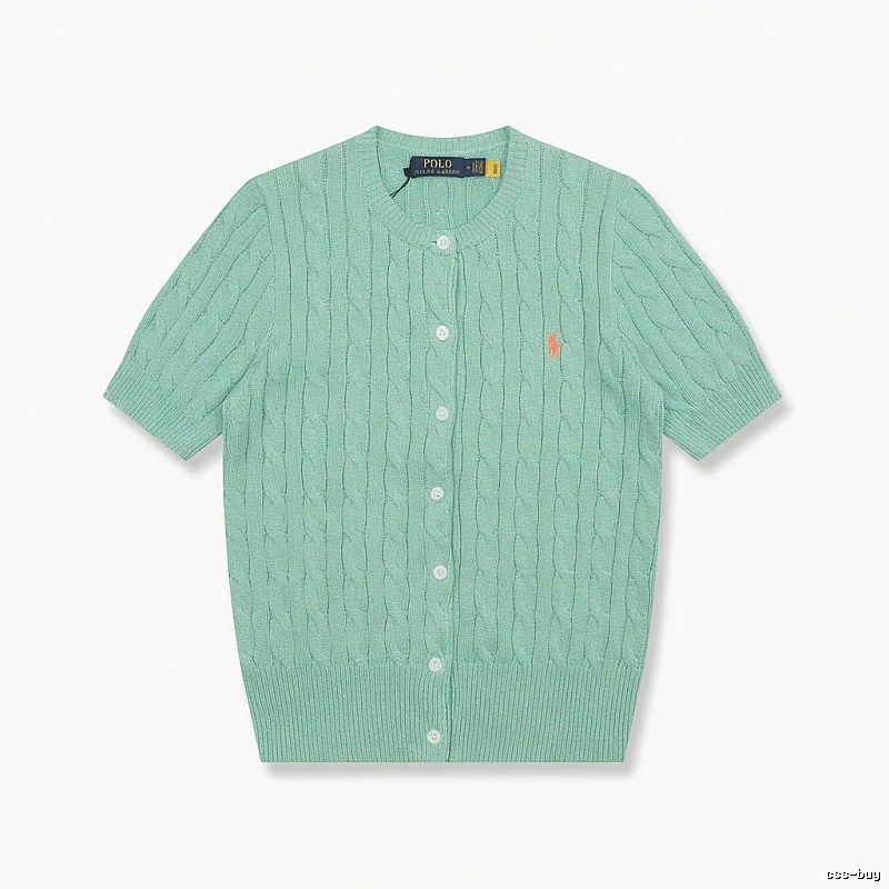 Ralph Lauren Polo light green knitted cardigan