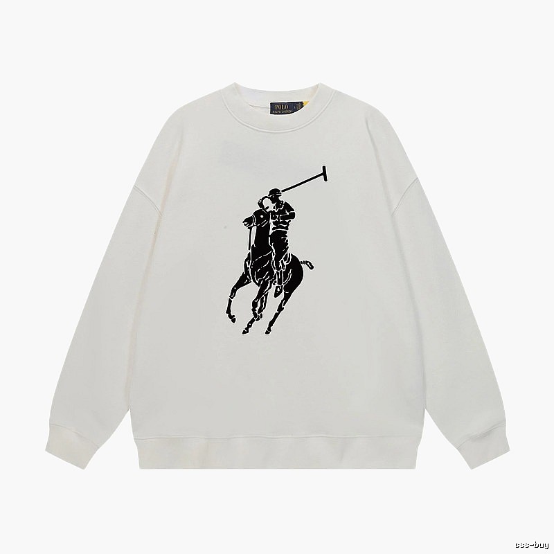 Ralph Lauren Polo Retro Style White Sweatshirt