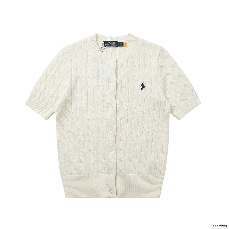 Ralph Lauren Polo white knitted cardigan
