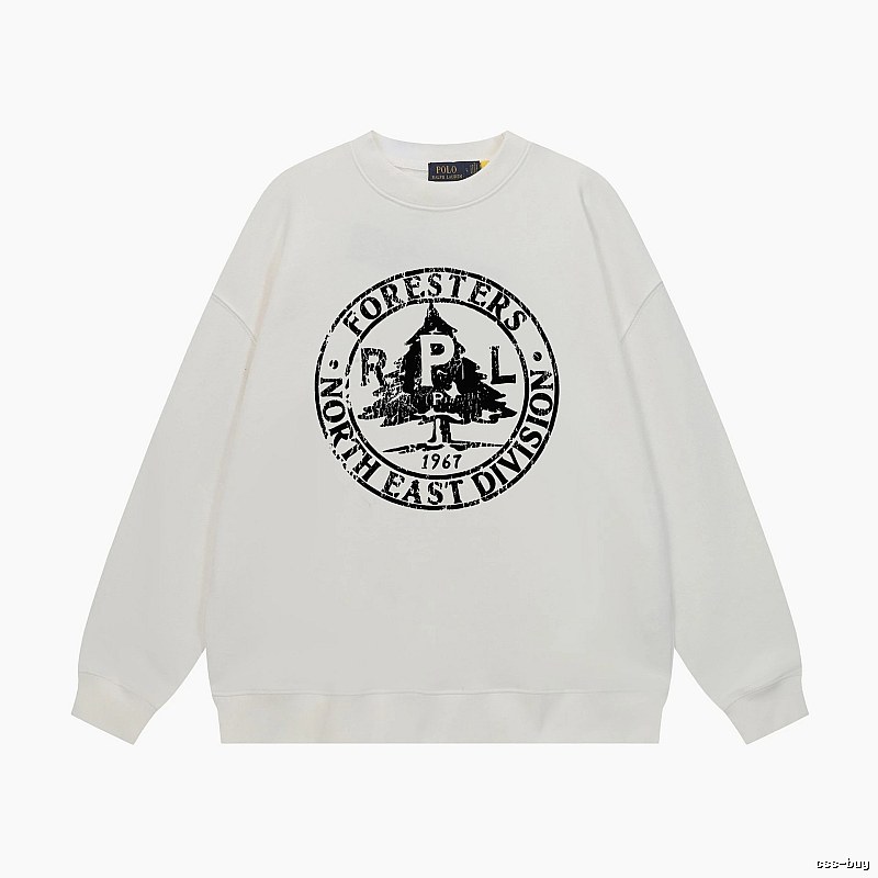 Ralph Lauren retro-style white sweatshirt