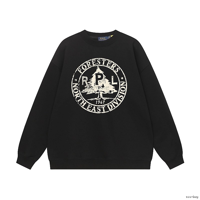Ralph Lauren vintage-style black sweatshirt