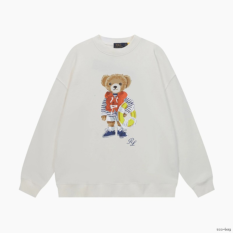 Ralph Lauren white sweatshirt with bear print