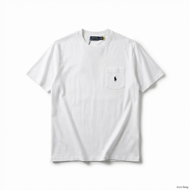 Ralph Lauren's classic and simple style white T-shirt