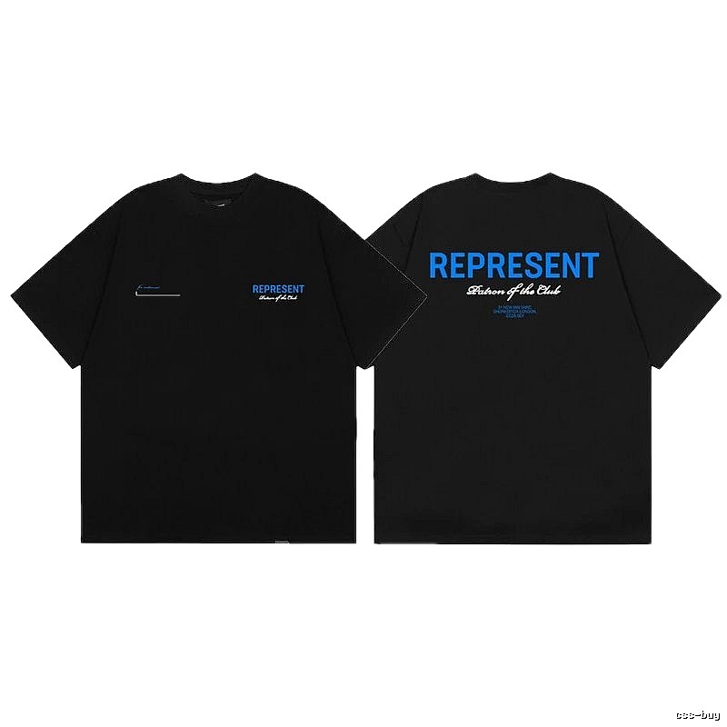 REPRESENT Club High Street Black T-Shirt