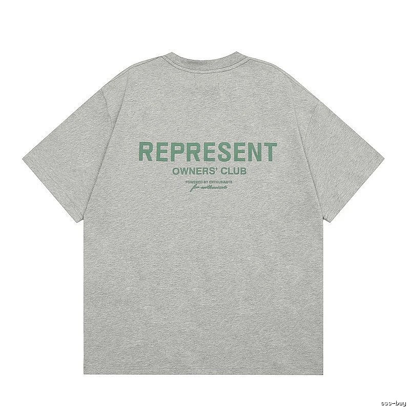Represent Gray Style 801 Owners Club T-Shirt Casual Layering Logo