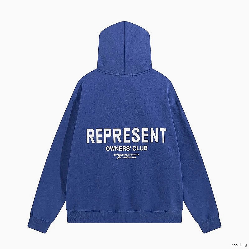 Represent Travel Owners Club hoodie Navy Large Represent with Modern Look